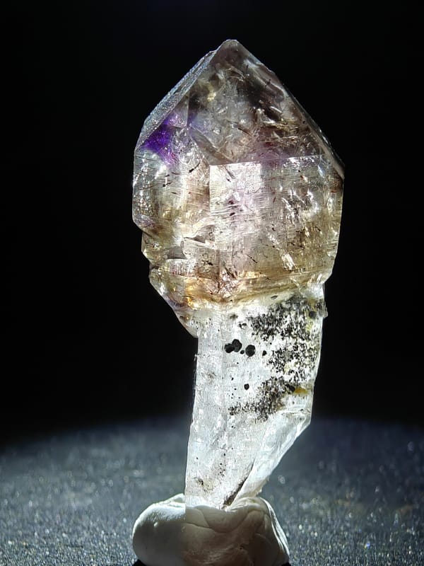 Purple Skeletal Quartz Scepter from Zimbabwe — complete view 4 of the exact specimen
