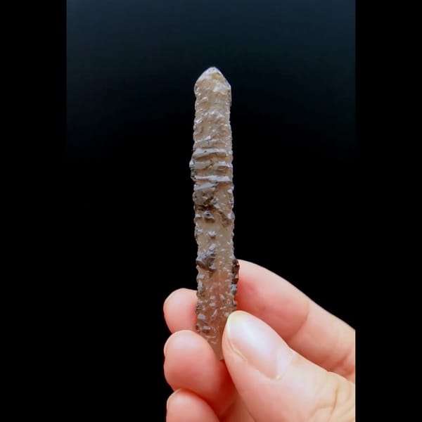 Interference quartz with fluorite from Inner Mongolia — alternate view