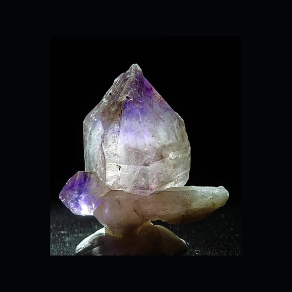 Purple Skeletal Quartz with Secondary Growth from Zimbabwe — complete view 1 of the exact specimen