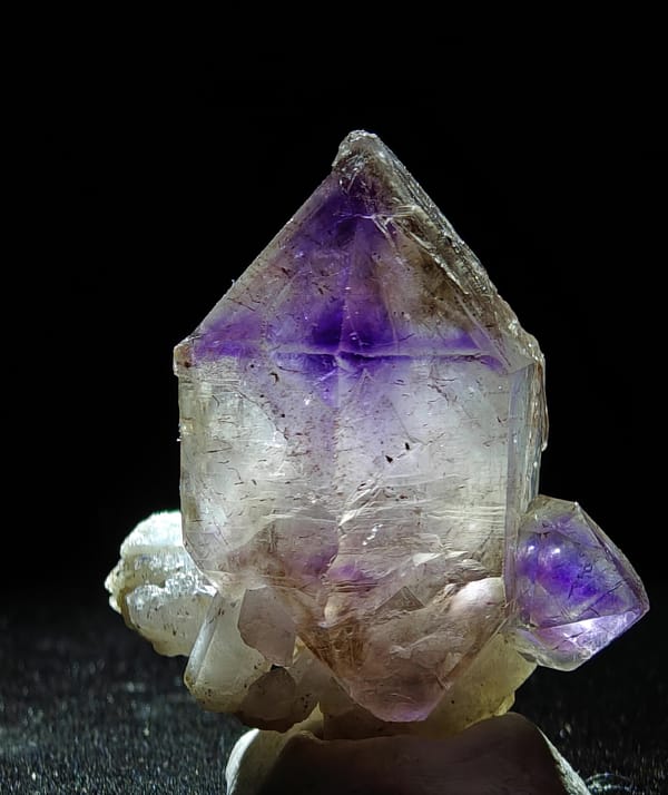 Purple Skeletal Quartz with Secondary Growth from Zimbabwe — complete view 2 of the exact specimen