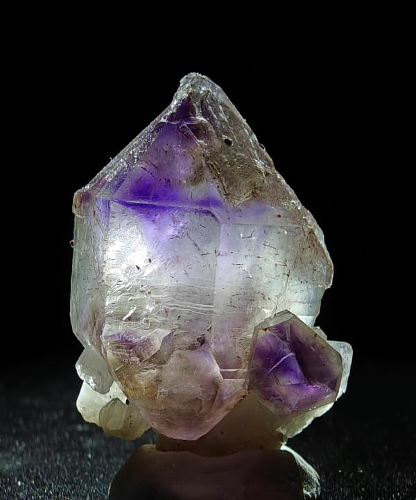 Purple Skeletal Quartz with Secondary Growth from Zimbabwe — complete view 3 of the exact specimen