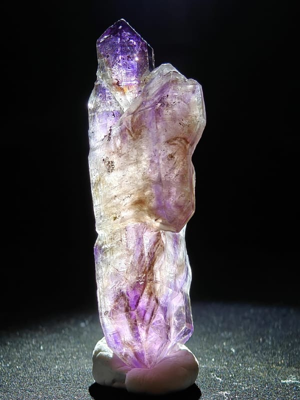 Double-Terminated Purple Skeletal Quartz from Zimbabwe — complete view 4 of the exact specimen