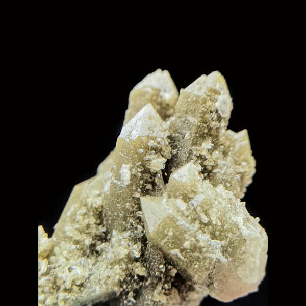 Small sage-green quartz cluster from Inner Mongolia — complete view