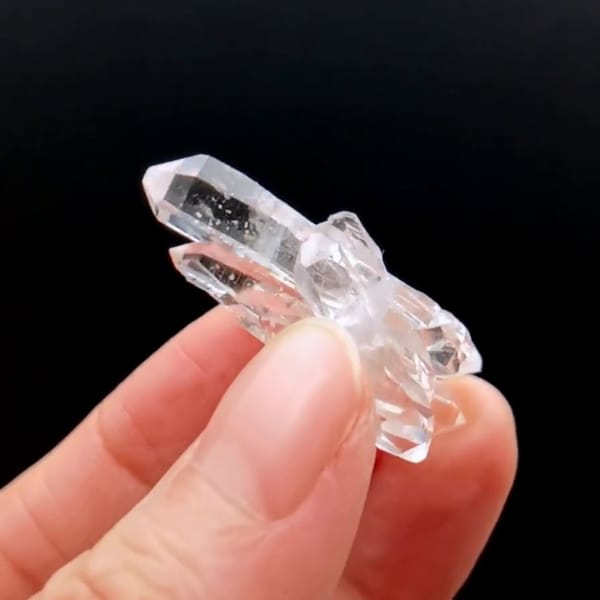 Lemurian quartz cluster from Colombia — detail view