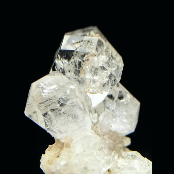 Skeletal quartz flower cluster from Namibia — alternate view