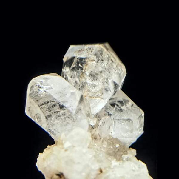 Skeletal quartz flower cluster from Namibia — alternate view
