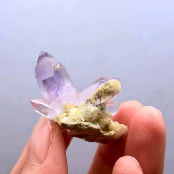 Vera Cruz amethyst cluster from Mexico — detail view