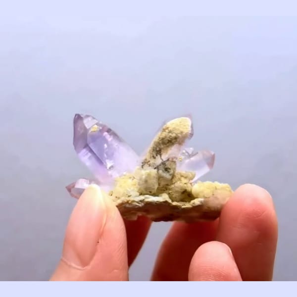Vera Cruz amethyst cluster from Mexico — detail view