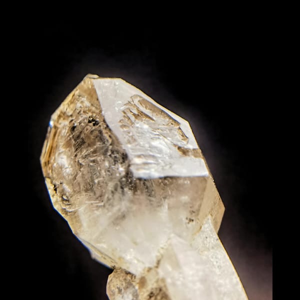 Tulip-shaped skeletal quartz from Namibia — detail view