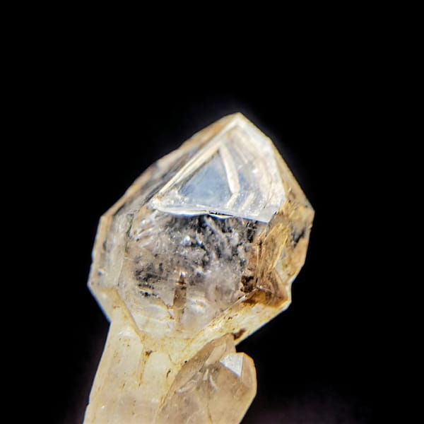 Tulip-shaped skeletal quartz from Namibia — detail view