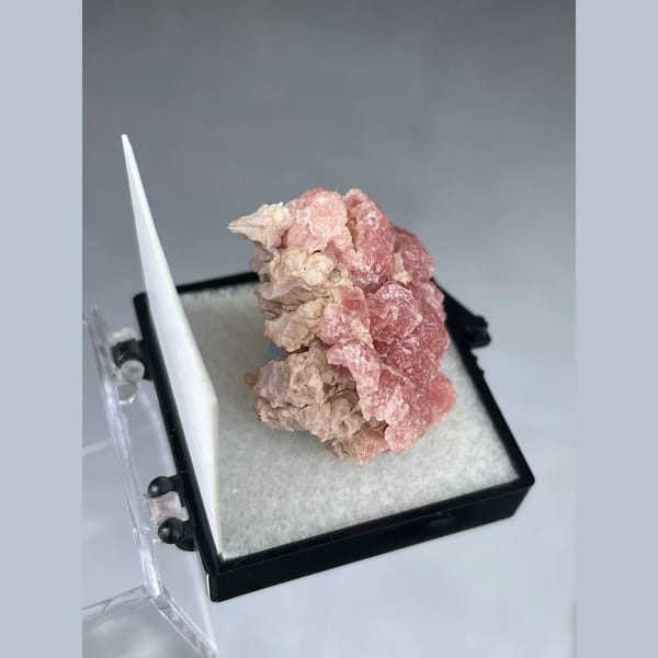 Rosy pink rhodochrosite from Capillitas, Argentina — alternate view