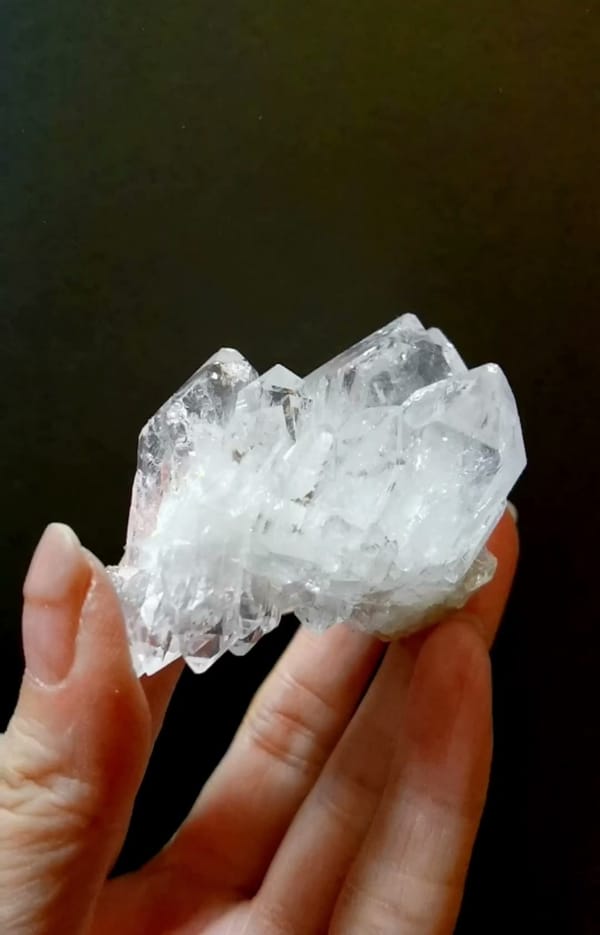 Complete front view of Sutured Himalayan Quartz Cluster from Pakistan