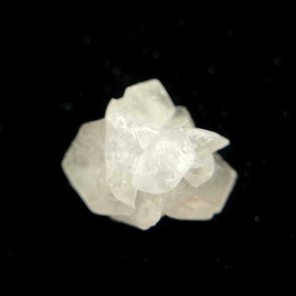 Hourglass gypsum rose from Hebei — alternate view