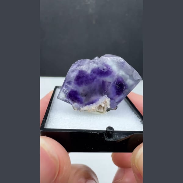 Purple Phantom Fluorite Yaogangxian 2.9 cm — alternate view
