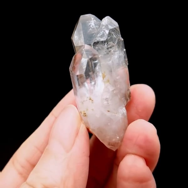 Smoky skeletal quartz from Namibia — detail view