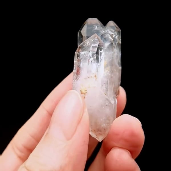 Smoky skeletal quartz from Namibia — detail view