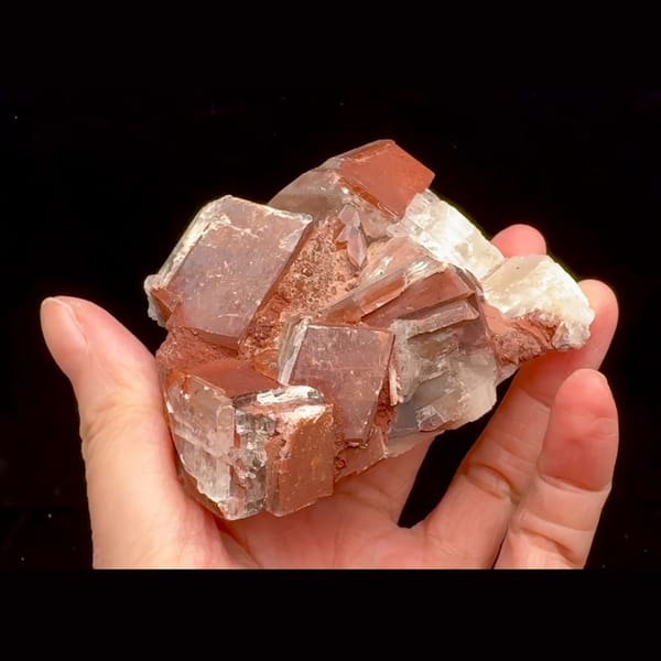 Chocolate calcite cluster — alternate view