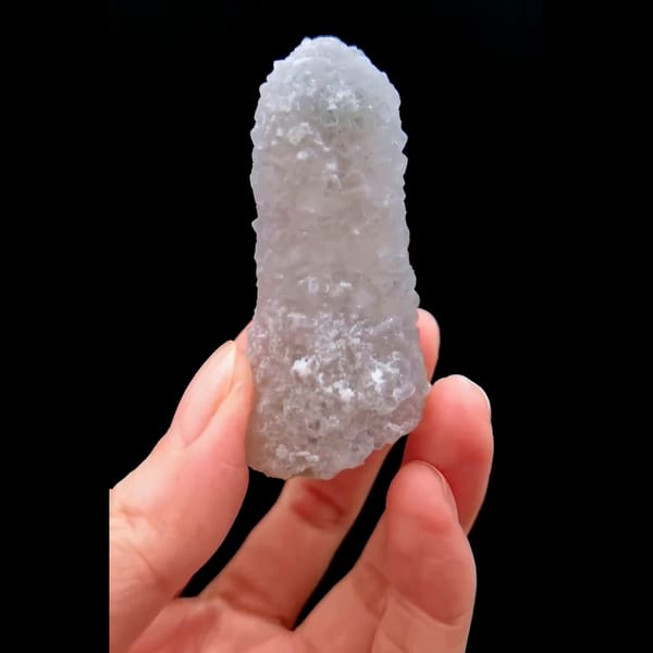Quartz with fluorite from Inner Mongolia — detail view