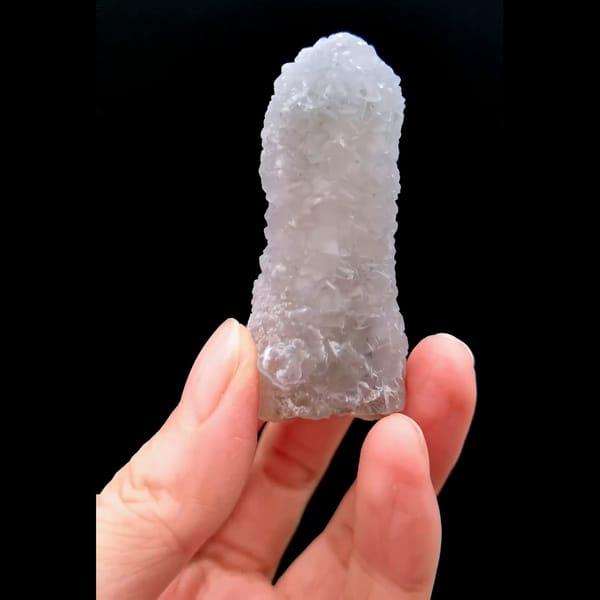 Quartz with fluorite from Inner Mongolia — detail view
