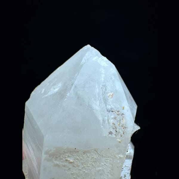 Double-terminated quartz with dolomite from Chenzhou Hunan — alternate view