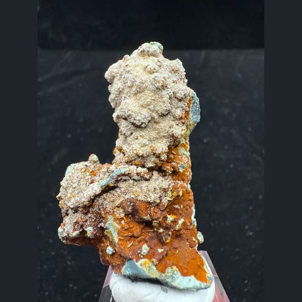 Quartz with colorful limonite from Inner Mongolia — alternate view