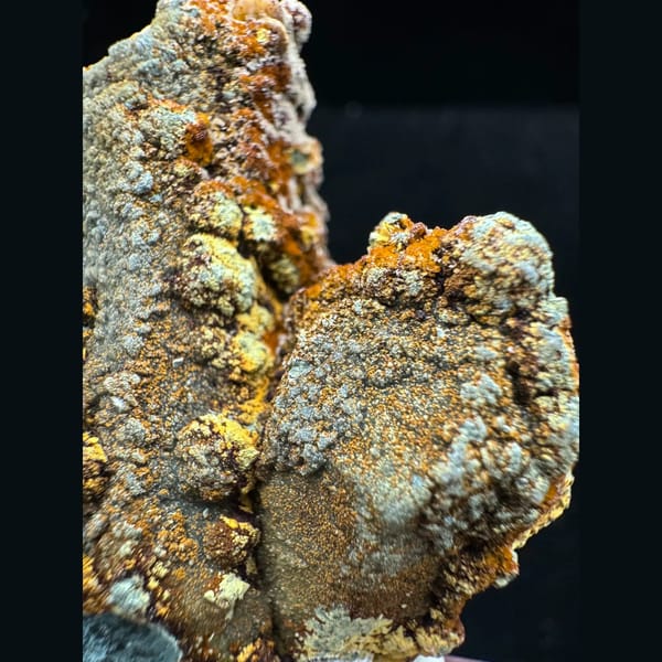 Quartz with colorful limonite from Inner Mongolia — detail view