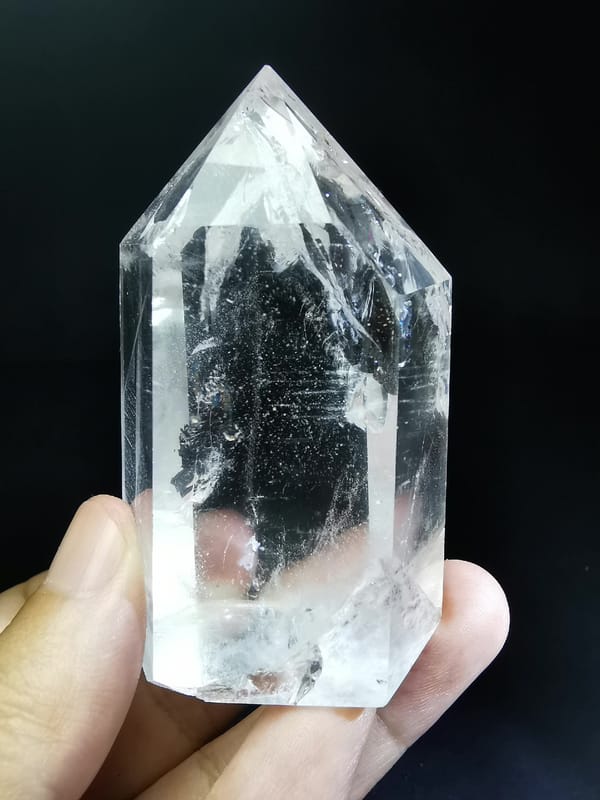 Rainbow Quartz Polished Point — complete mineral specimen view 5