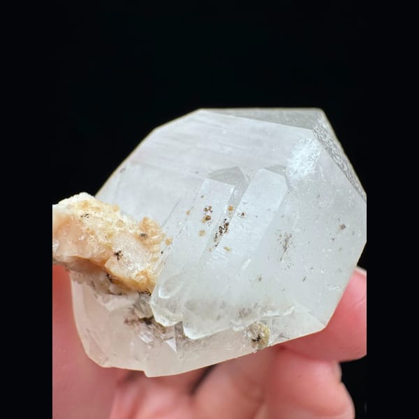Chunky double-terminated quartz from Chenzhou Hunan — detail view