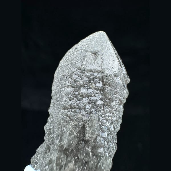 Green skeletal quartz crystal from Inner Mongolia — detail view