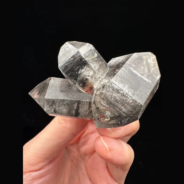 Included quartz cluster from Chongqing — complete view