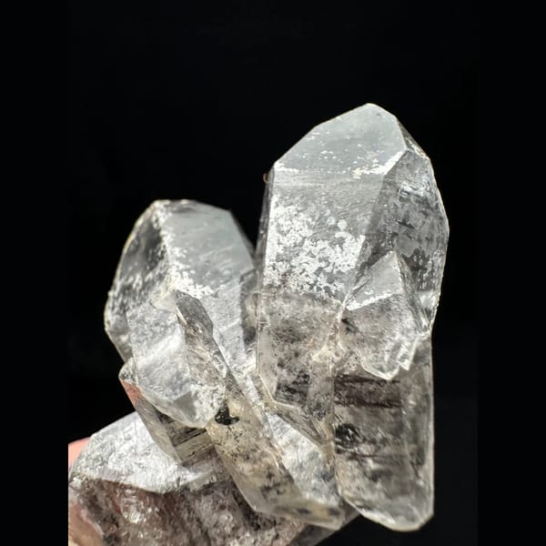 Included quartz cluster from Chongqing — alternate view