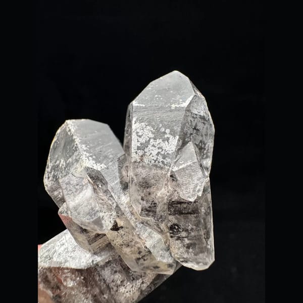 Included quartz cluster from Chongqing — detail view