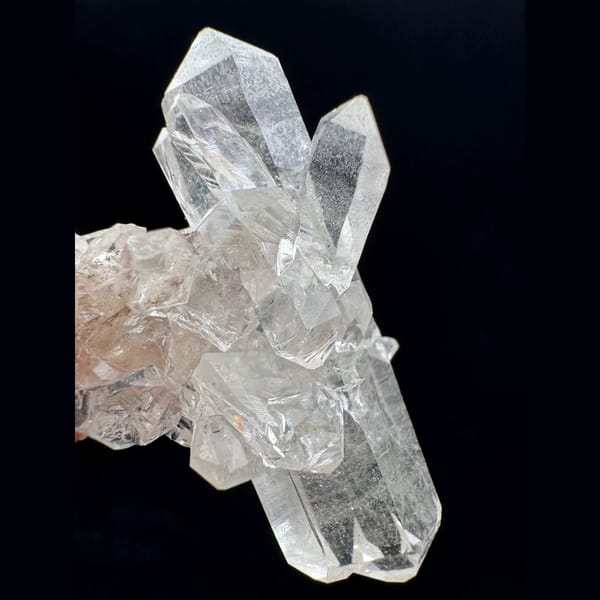 Double-terminated Himalayan quartz cluster from India — alternate view