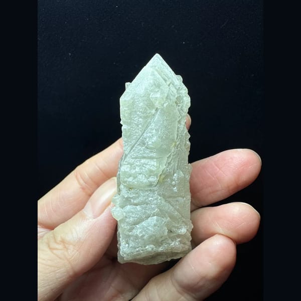 Green etched interference quartz from Inner Mongolia — alternate view