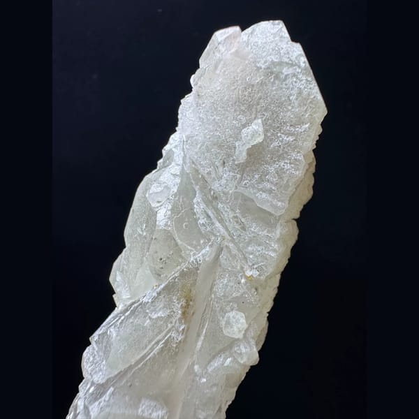 Green etched interference quartz from Inner Mongolia — detail view