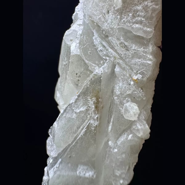 Green etched interference quartz from Inner Mongolia — detail view