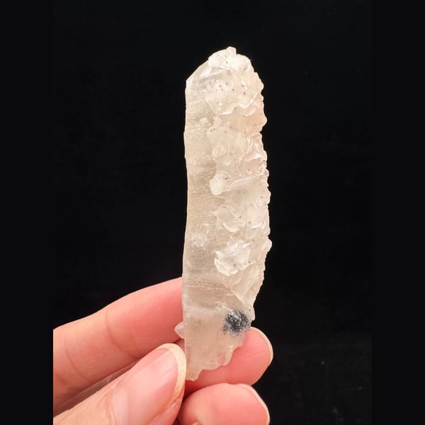 Quartz with pink petal calcite from Inner Mongolia — alternate view