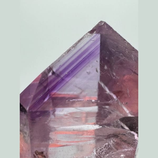 Deep purple phantom Veracruz amethyst from Mexico — alternate view