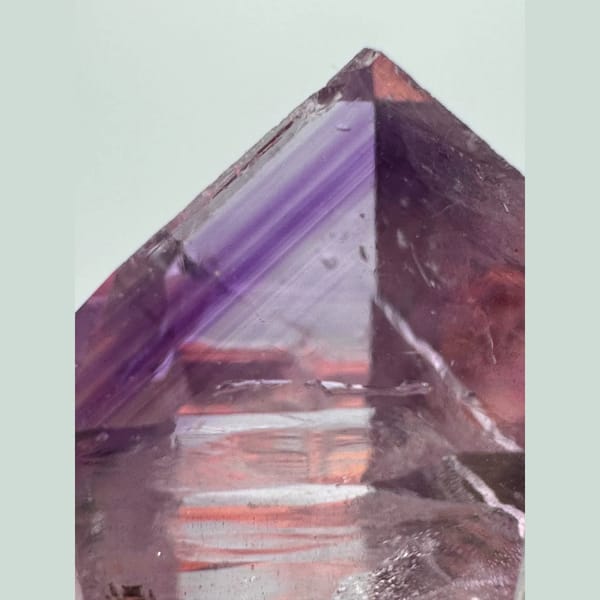 Deep purple phantom Veracruz amethyst from Mexico — alternate view