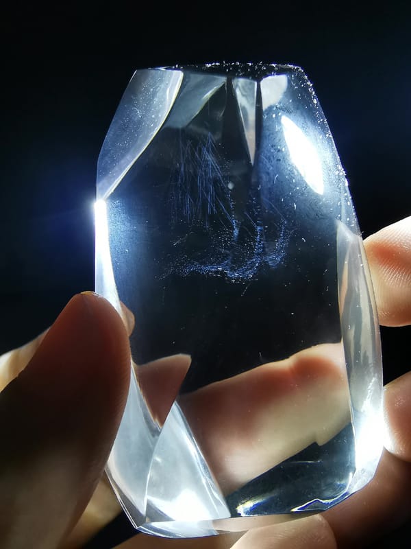 Blue Needle Quartz Freeform — complete mineral specimen view 6