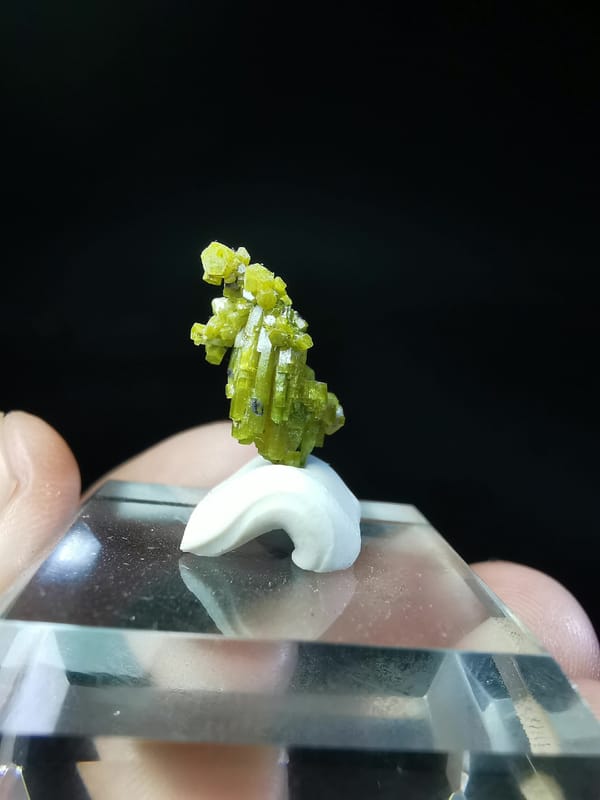 Matcha-Green Pyromorphite Cluster from Guangxi — complete mineral specimen view 3