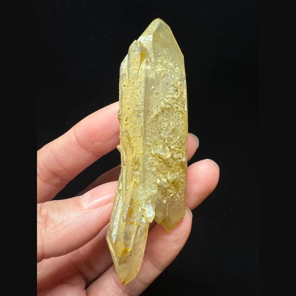 Double-terminated Himalayan quartz from Pakistan — alternate view