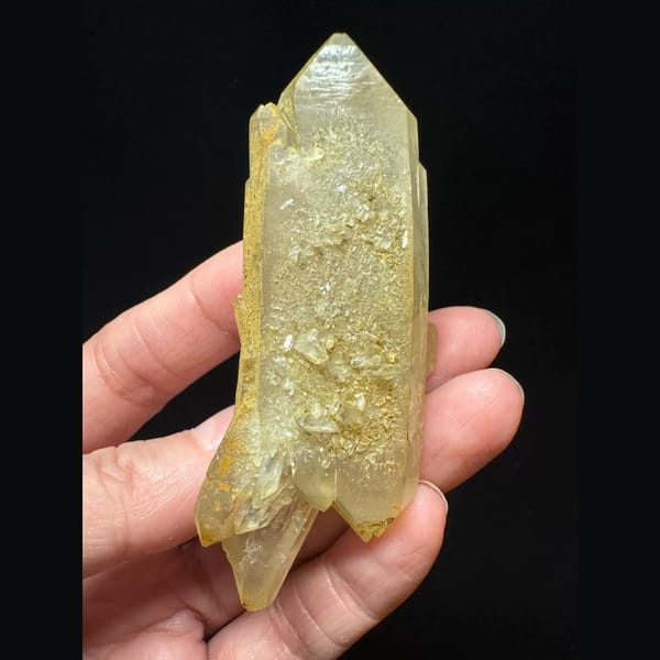 Double-terminated Himalayan quartz from Pakistan — alternate view
