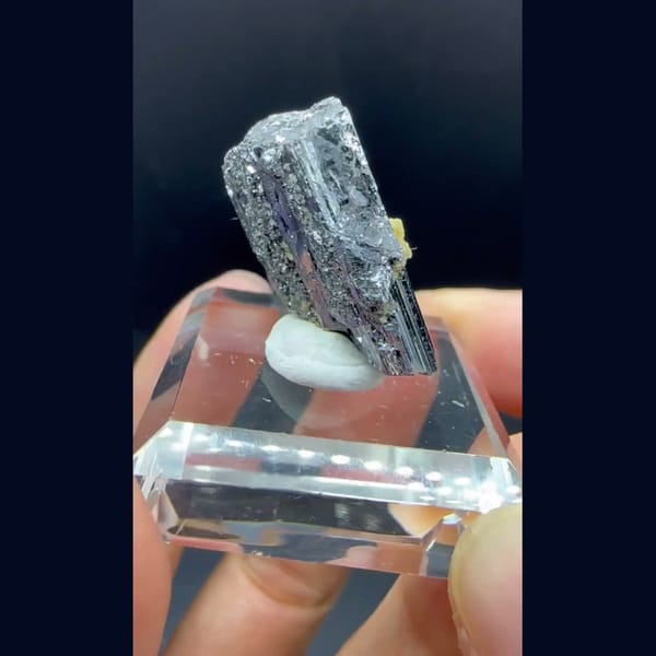 Lustrous Bournonite Crystal Yaogangxian 2.2 cm — alternate view
