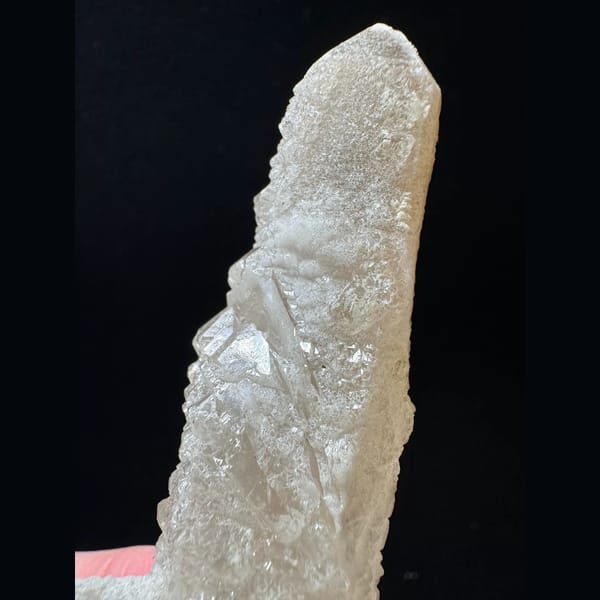Interference quartz floater from Inner Mongolia — detail view