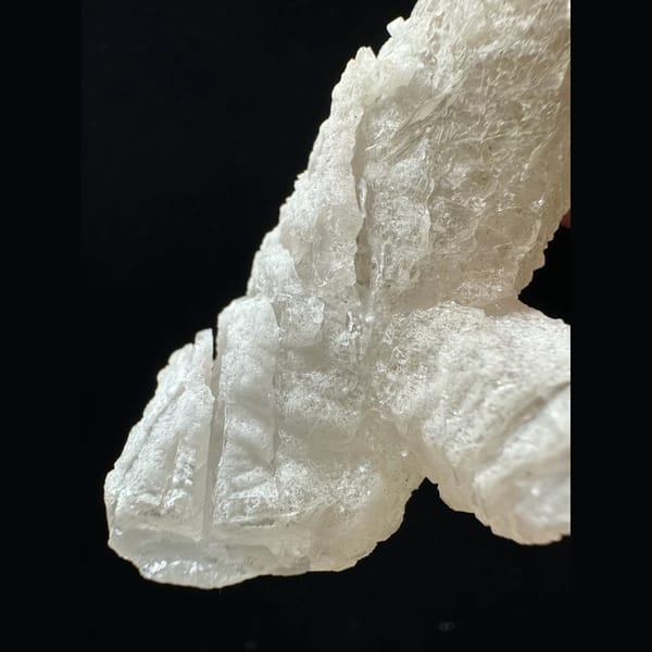 Interference quartz floater from Inner Mongolia — detail view