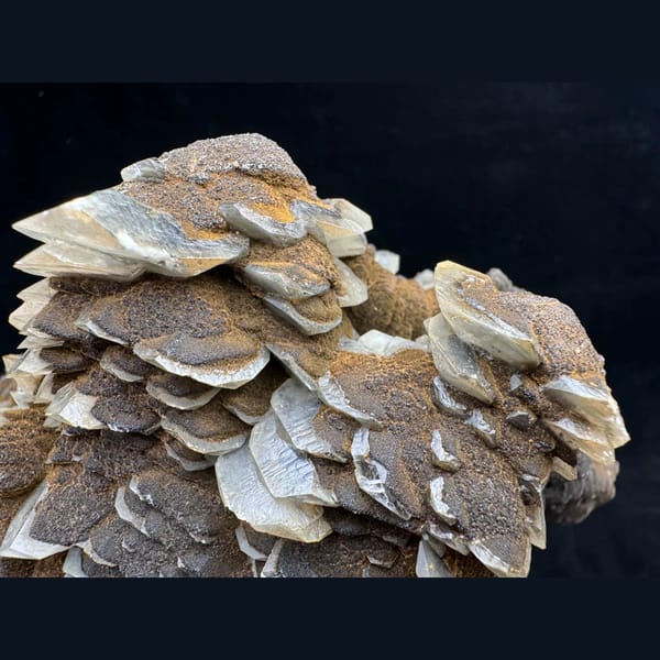 Pinecone Calcite with Secondary Crystal Growth — Inner Mongolia - detail view
