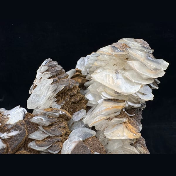 Pinecone Calcite with Secondary Crystal Growth — Inner Mongolia - detail view