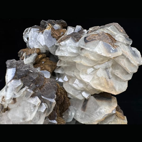 Pinecone Calcite with Secondary Crystal Growth — Inner Mongolia - detail view