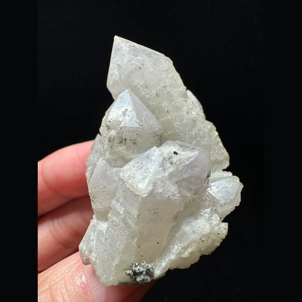 Pale amethyst cluster floater from Inner Mongolia — alternate view